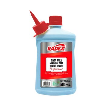 Refil para Marcador de Quadro Branco Vermelho Radex 500 ml