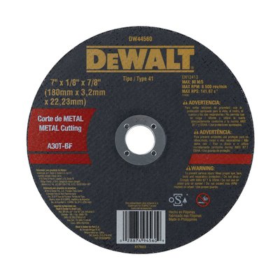 Disco Corte Dewalt Metal 7 x 3,2mm x 7/8