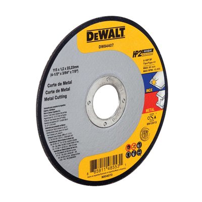 Disco Corte Dewalt Inox HP2 4 1/2 x 1,2mm x 7/8