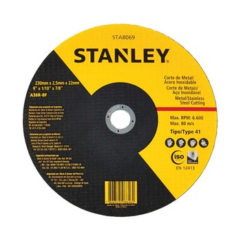 Disco Corte Stanley Inox 9 x 2,5mm x 7/8