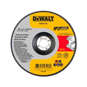Disco Desbaste Dewalt Meral HP2 7 x 6,4mm x 7/8