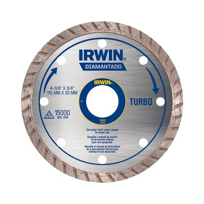 Disco Diamantado Irwin 110x20mm Turbo IW13893