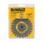 Escova De Aço Dewalt 4 Circular Trançada Rosca M14