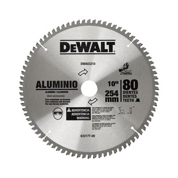 Lâmina Serra Esquadria Dewalt Alumínio 10 80D DWA03210