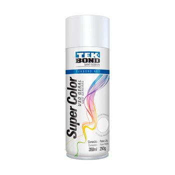 Tinta Spray Super Color Tekbond Branco Fosco 350ml 250g