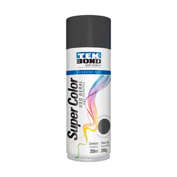 Tinta Spray Super Color Tekbond Grafite 350ml 250g