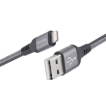 Cabo trançado USB para Lightning 1 metro Geonav