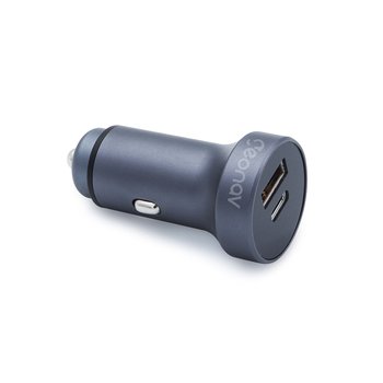 Carregador Veicular 18W 2 saídas USB + USB-C Geonav CH18WPDAL