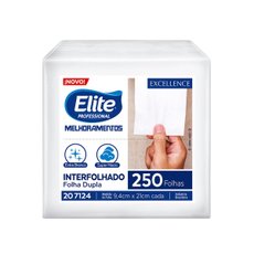 Papel Higiênico Interfolhado Folha Dupla 12000 folhas 30g | Elite