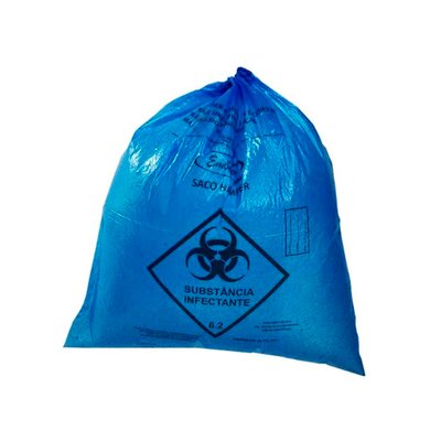 Saco de Lixo Infectante Hamper Azul 110 L 50 Unidades | Itaquiti