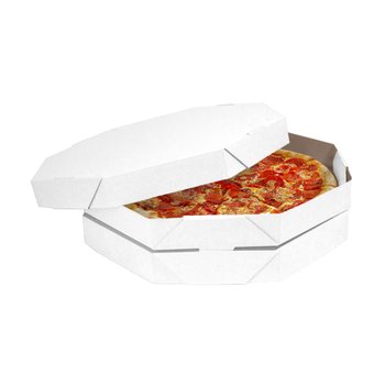 Caixa de Pizza Pequena Branca Lisa 30 cm 50 conjuntos