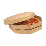 Caixa de Pizza Pequena Kraft 30 cm 50 conjuntos