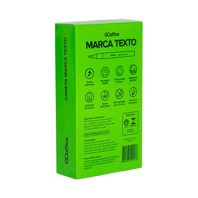 Caneta Marca Texto Verde | Go Office