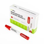 Marcador de Quadro Branco Vermelho | Go Office