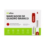 Marcador de Quadro Branco Vermelho | Go Office