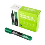 Marcador Permanente Recarregável Verde 5.0 mm | Go Office