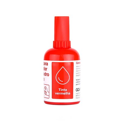 Tinta para Marcador de Quadro Branco Vermelha 20 ml | Go Office