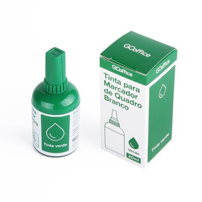 Tinta para Marcador de Quadro Branco Verde 20 ml | Go Office