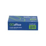 Clips Niquelado N°2/0 100 unidades | Go Office