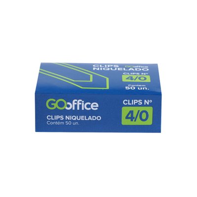 Clips Niquelado N° 4/0 50 unidades | Go Office