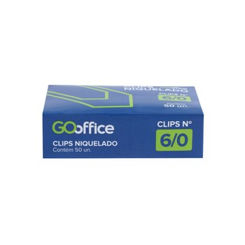 Clips Niquelado N° 6/0 50 unidades | Go Office