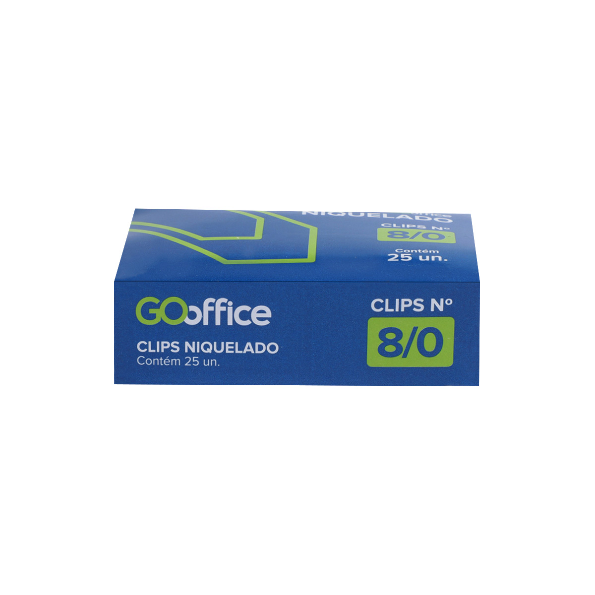 Clips Niquelado N° 8/0 25 Unidades | Go Office