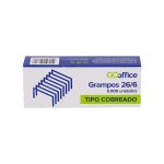 Grampos para Grampeador Cobreado 26/6 5000 unidades | Go Office