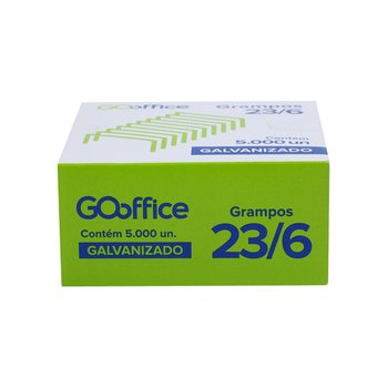 Grampos para Grampeador Galvanizado 23/06 5000 unidades | Go Office