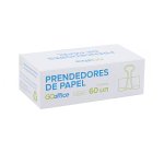 Prendedor de Papel Binder Preto 15 mm 60 unidades | Go Office