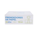 Prendedor de Papel Binder Preto 51 mm 12 unidades | Go Office