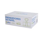 Prendedor de Papel Binder Preto 51 mm 12 unidades | Go Office