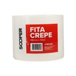 Fita Crepe 48 mm x 50 m 2 unidades | Sooper