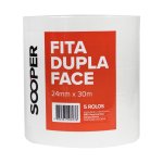 Fita Dupla Face 24 mm x 30 metros 5 unidades | Sooper