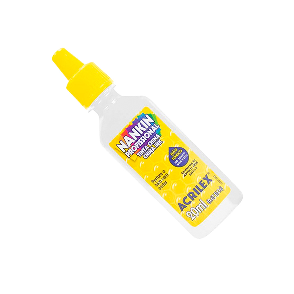 Tinta Nanquim Branca 20ml caixa 12 tubos | Acrilex