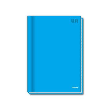 Caderno Pequeno Capa Dura Azul Costurado 96 folhas 140 mm x 202 mm| Credeal