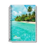 Caderno Pequeno Capa Flexível Espiral 96 folhas 140 mm x 202 mm | Credeal