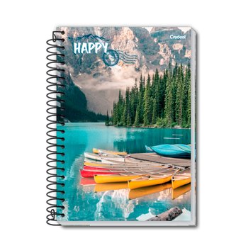 Caderno Pequeno Capa Flexível Espiral 96 folhas 140 mm x 202 mm | Credeal