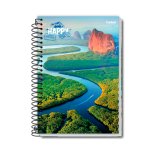 Caderno Pequeno Capa Dura Espiral Paisagem 140 mm x 202 mm 96fls | Credeal