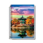 Caderno Pequeno Capa Dura Espiral Paisagem 140 mm x 202 mm 96fls | Credeal