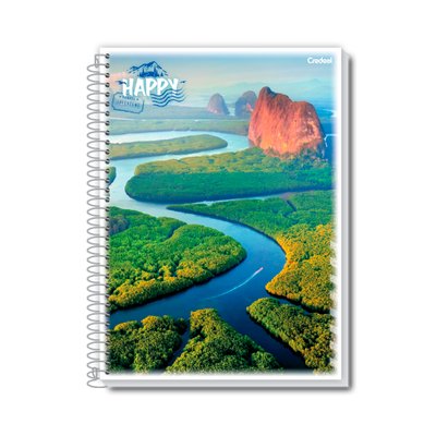 Caderno Universitário Capa Flexível 200 mm x 275mm 96fls | Credeal