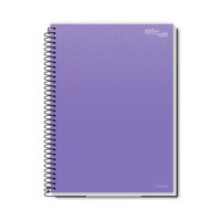 Caderno Grande Capa Dura Espiral Roxo 80 Folhas 200 mm x 275 mm | Credeal