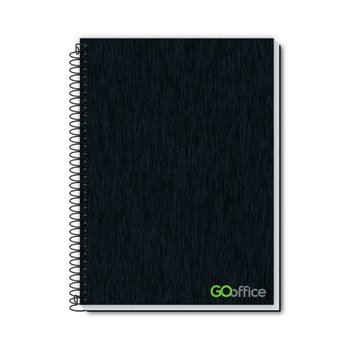 Caderno Executivo Capa Dura Espiral 177 mm x 240 mm 80 folhas | Go Office