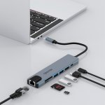 Cabo Adaptador Multiportas USB-C 7 em 1 Geonav