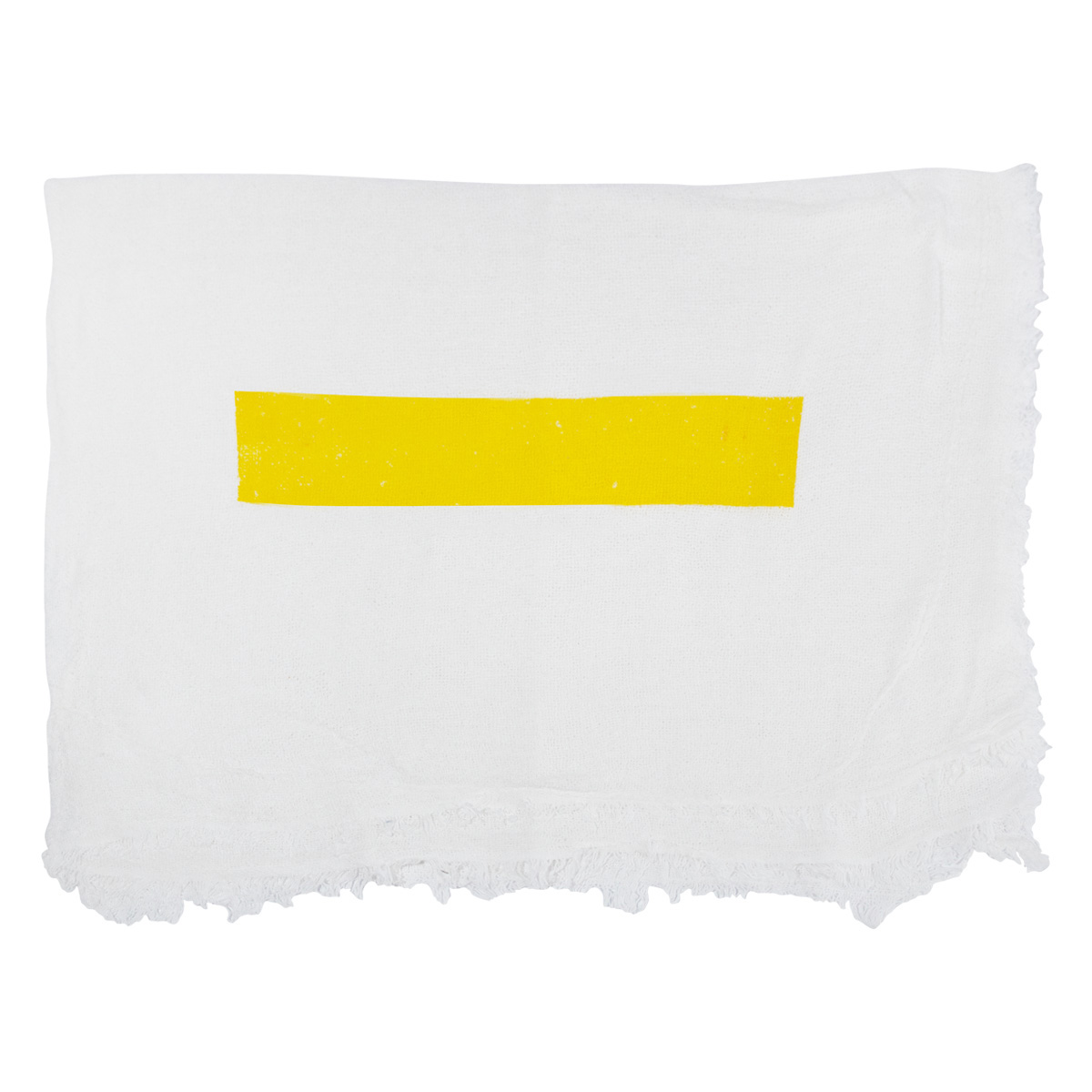 Pano de Chão Branco Tarja Amarela 85g 0,45x0,65m 3 unidades | Profi