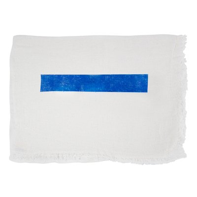 Pano de Chão 45 cm x 65 cm Branco Tarja Azul 85 g 3 unidades