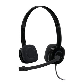 Headset H151 com fio 3.5mm Preto | Logitech