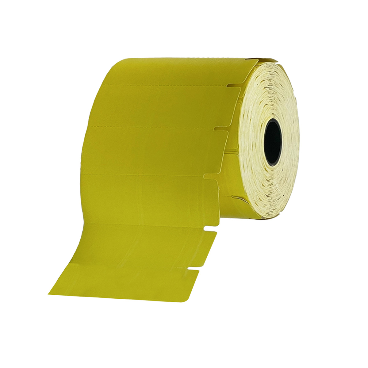 Etiqueta Couchê 90X30mm S/Adesivo Amarela 1.500 unidades 5 rolos