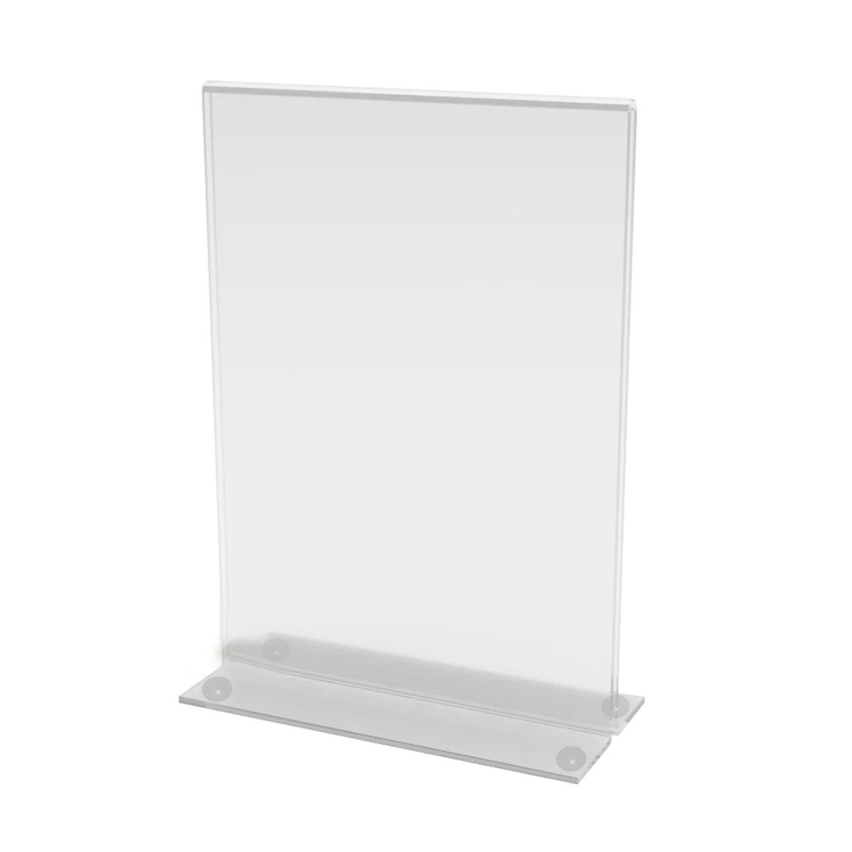 Display de Mesa em T PETG 10 cm x 15 cm | Displays Brasil