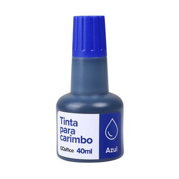 Tinta para Carimbo Azul 40 ml | Go Office