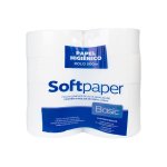 Papel Higiênico Folha Simples 500 Metros 8 Rolos 19g | Softpaper Basic